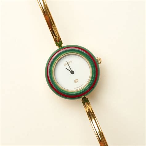 gucci bangle watch interchangeable bezels|vintage Gucci change bezel watch.